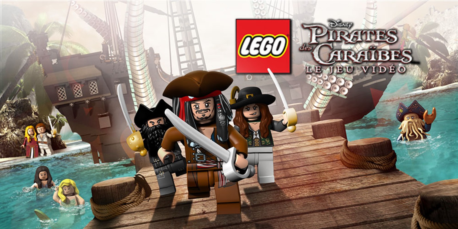 Visuel officiel du jeu LEGO Pirates des Caraïbes, disponible en ligne (ici chez Nintendo). L'équipage Fuego se ferait un plaisir de partager ses expériences de jeu avec vous !