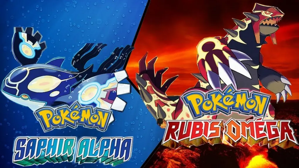 Visuel officiel des jeux vidéo Pokémon ROSA. L'équipage Fuego se ferait une joie de parcourir les mers tempétueuses de la région Hoenn en votre compagnie !